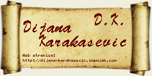 Dijana Karakašević vizit kartica